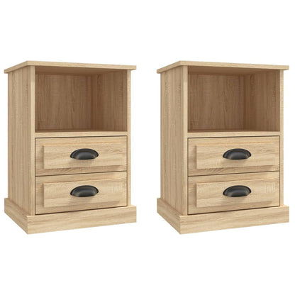 Dual Ivory Whispers: Set of 2 White Bedside Cabinets