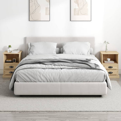 Dual Ivory Whispers: Set of 2 White Bedside Cabinets