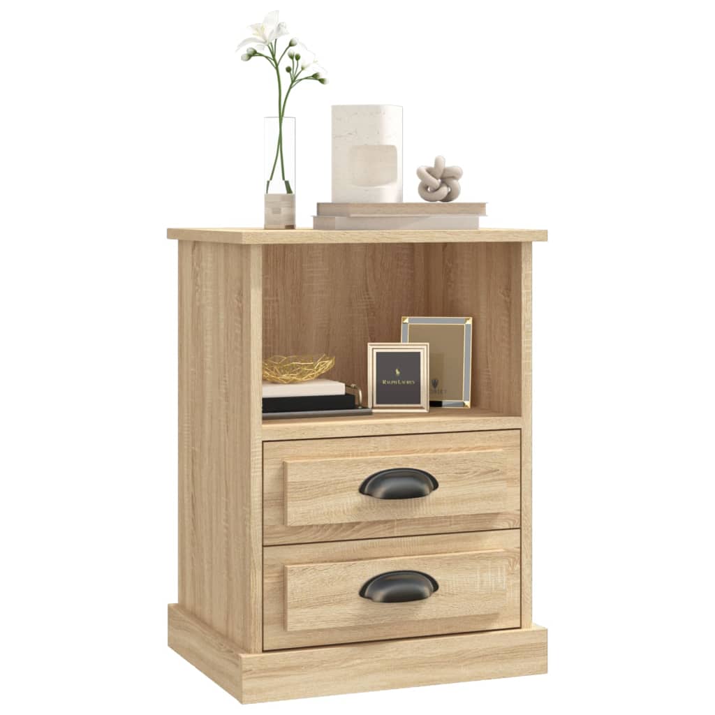 Dual Ivory Whispers: Set of 2 White Bedside Cabinets