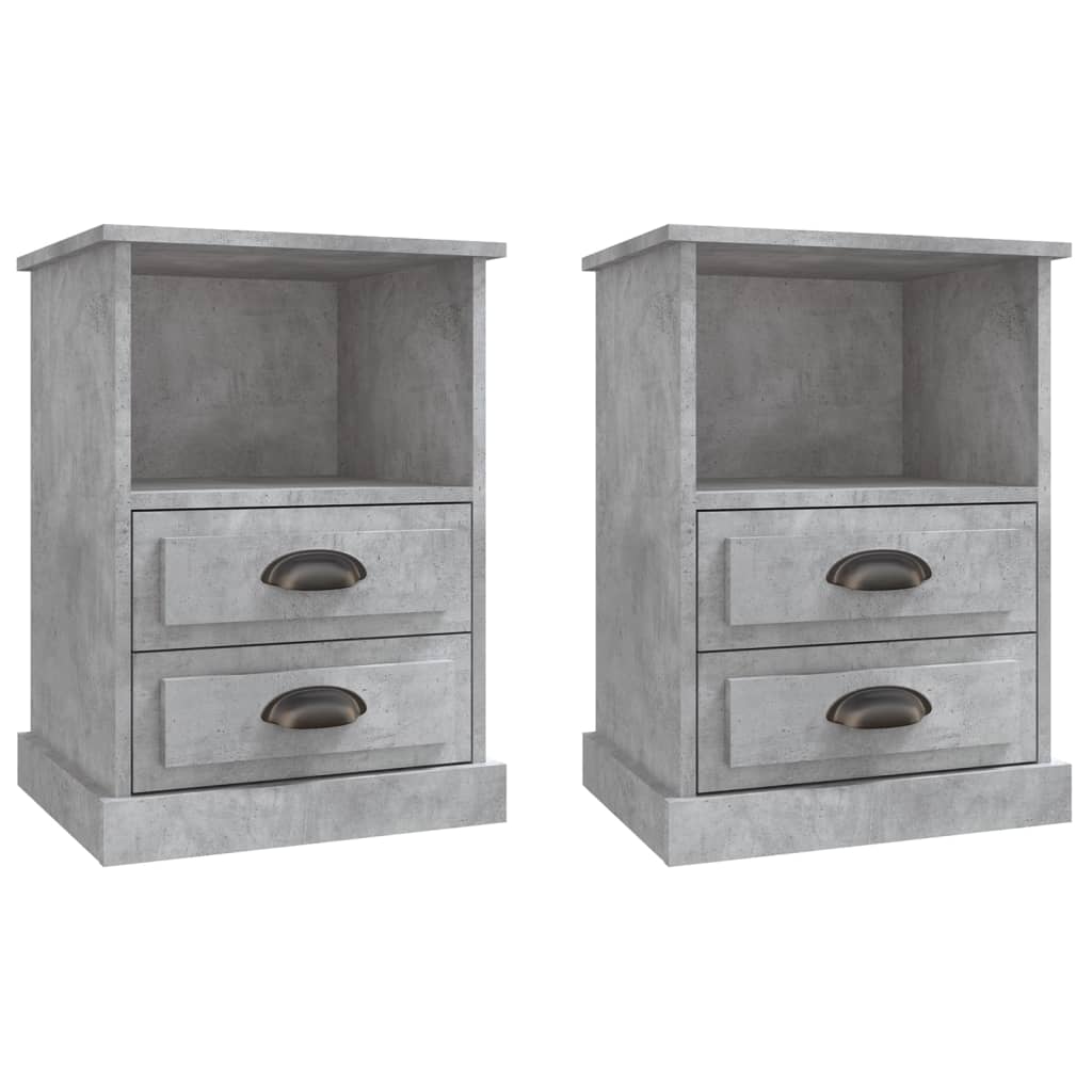 Dual Ivory Whispers: Set of 2 White Bedside Cabinets