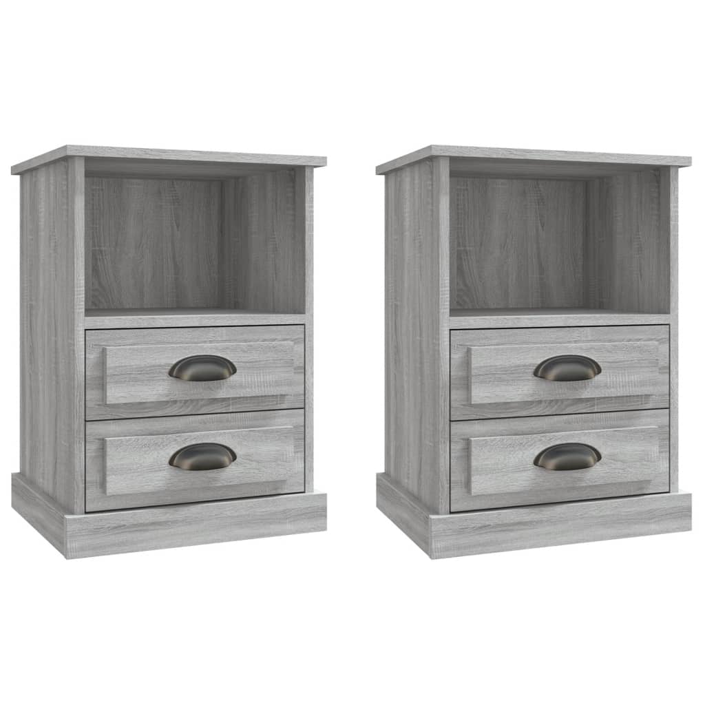 Dual Ivory Whispers: Set of 2 White Bedside Cabinets