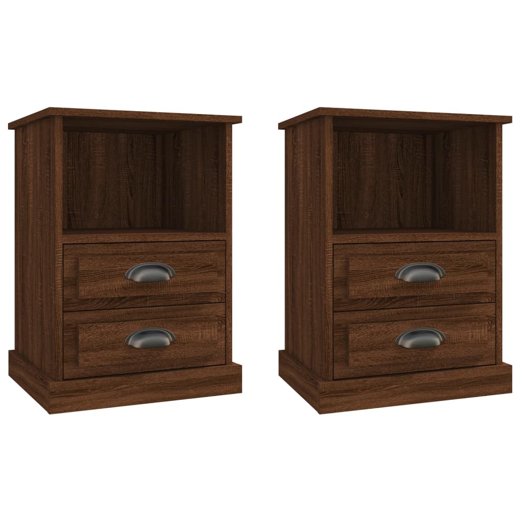 Dual Ivory Whispers: Set of 2 White Bedside Cabinets