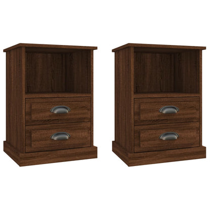 Dual Ivory Whispers: Set of 2 White Bedside Cabinets