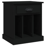 Nightfall Noir: Black Bedside Cabinet