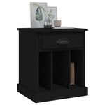 Nightfall Noir: Black Bedside Cabinet