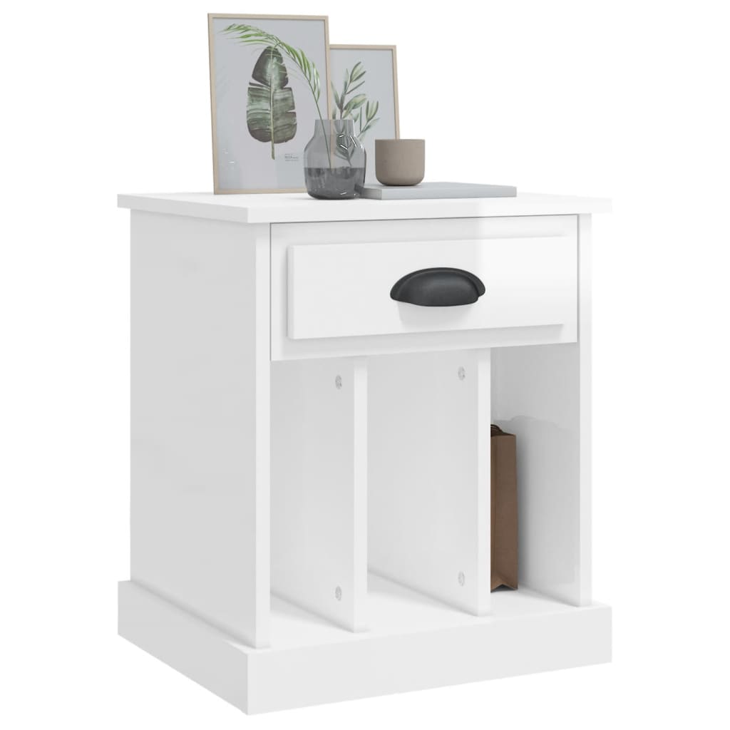 Nightfall Noir: Black Bedside Cabinet