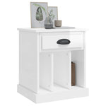 Dual Ivory Comfort: Set of 2 White Bedside Cabinets