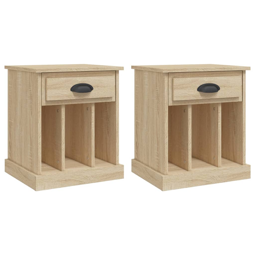 Dual Ivory Comfort: Set of 2 White Bedside Cabinets