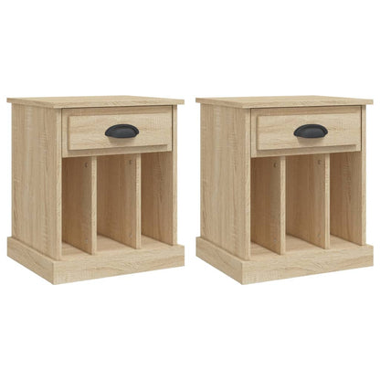Dual Ivory Comfort: Set of 2 White Bedside Cabinets