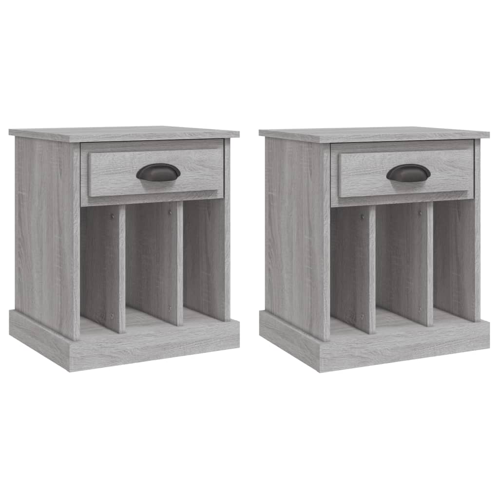 Dual Ivory Comfort: Set of 2 White Bedside Cabinets