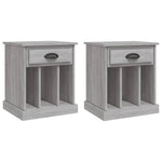 Dual Ivory Comfort: Set of 2 White Bedside Cabinets