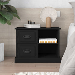 Nocturnal Elegance: Black Bedside Cabinet