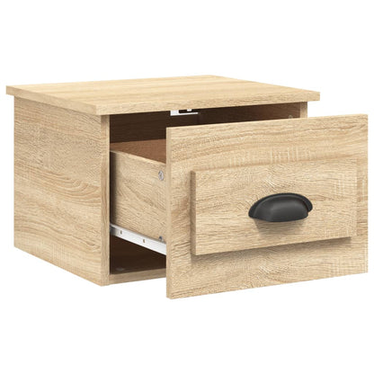 Elevated Dreamscape: Set of 2 Wall-mounted White Bedside Cabinets