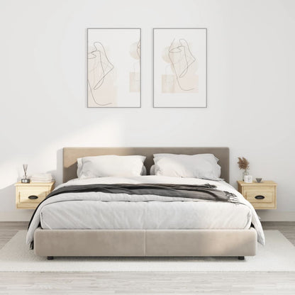 Elevated Dreamscape: Set of 2 Wall-mounted White Bedside Cabinets