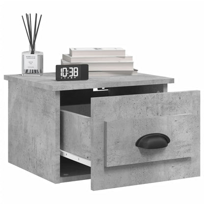 Elevated Dreamscape: Set of 2 Wall-mounted White Bedside Cabinets