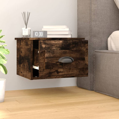 Elevated Dreamscape: Set of 2 Wall-mounted White Bedside Cabinets