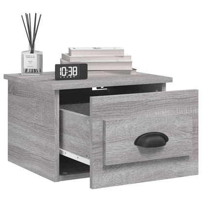 Elevated Dreamscape: Set of 2 Wall-mounted White Bedside Cabinets