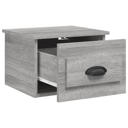 Elevated Dreamscape: Set of 2 Wall-mounted White Bedside Cabinets