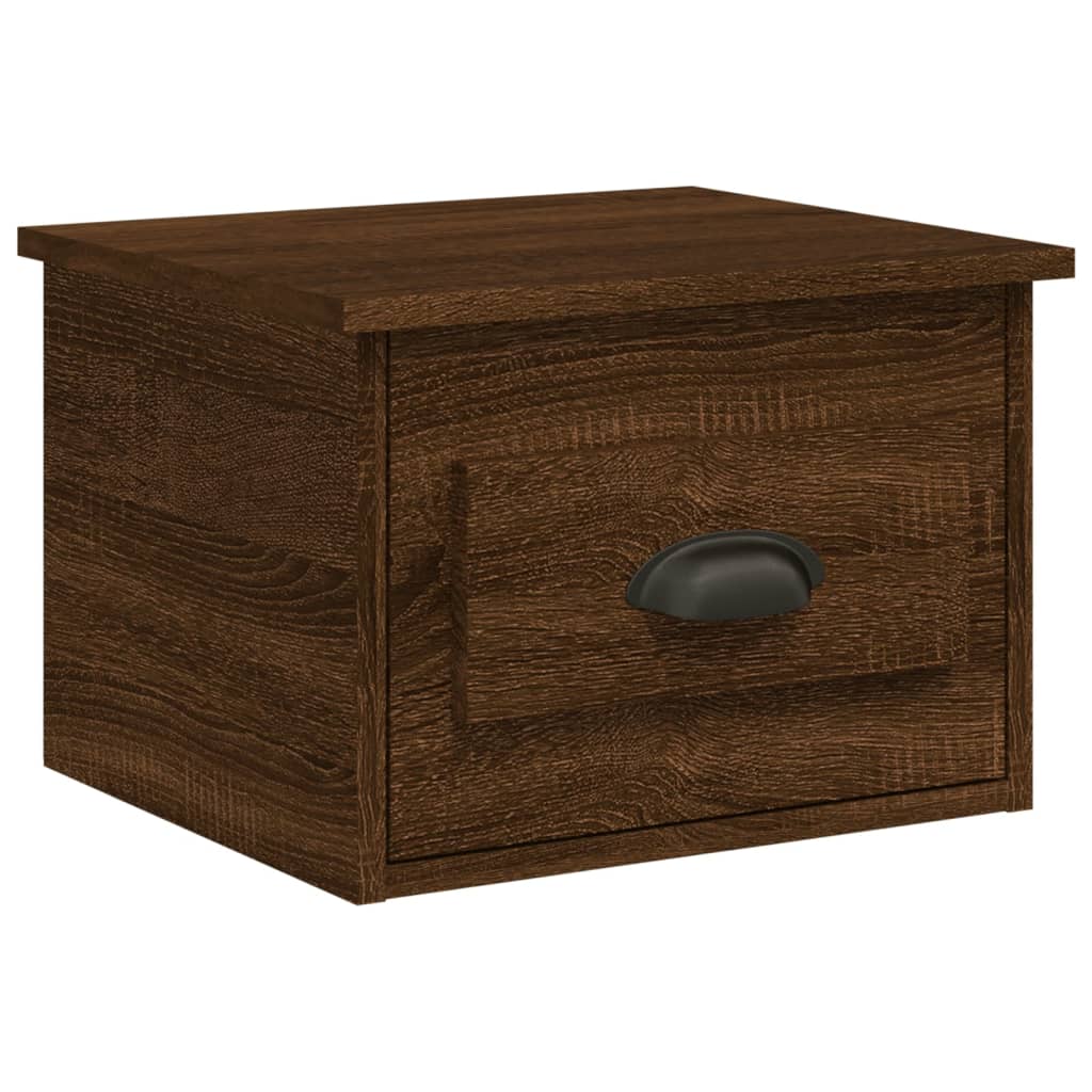 Elevated Dreamscape: Set of 2 Wall-mounted White Bedside Cabinets