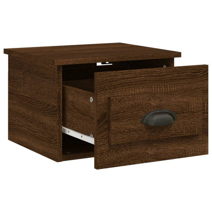 Elevated Dreamscape: Set of 2 Wall-mounted White Bedside Cabinets
