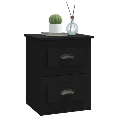 Ethereal Dreams: Wall-mounted White Bedside Cabinet