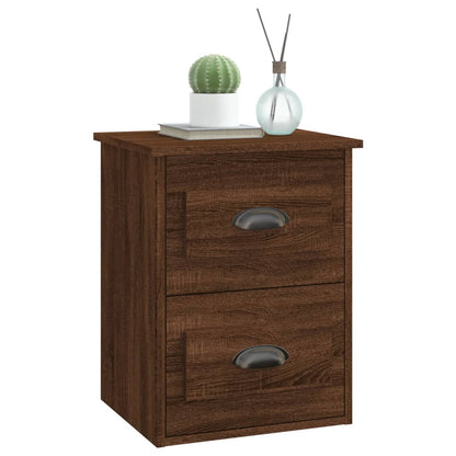 Serene Haven: Set of 2 Wall-mounted White Bedside Cabinets