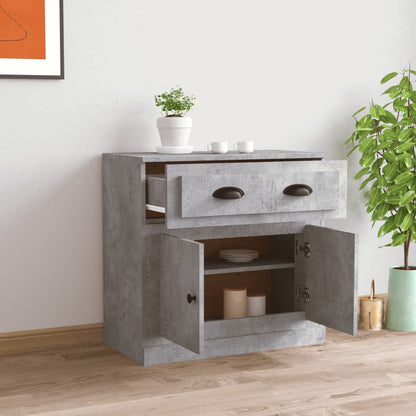 Sleek White Engineered Wood Sideboard