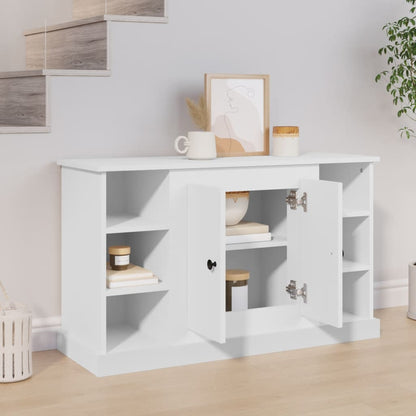 Elegant White Engineered Wood Sideboard - 100×35.5×60cm