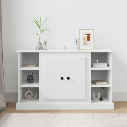 Elegant White Engineered Wood Sideboard - 100×35.5×60cm