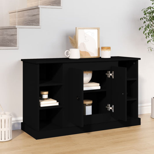 Elegant White Engineered Wood Sideboard - 100×35.5×60cm