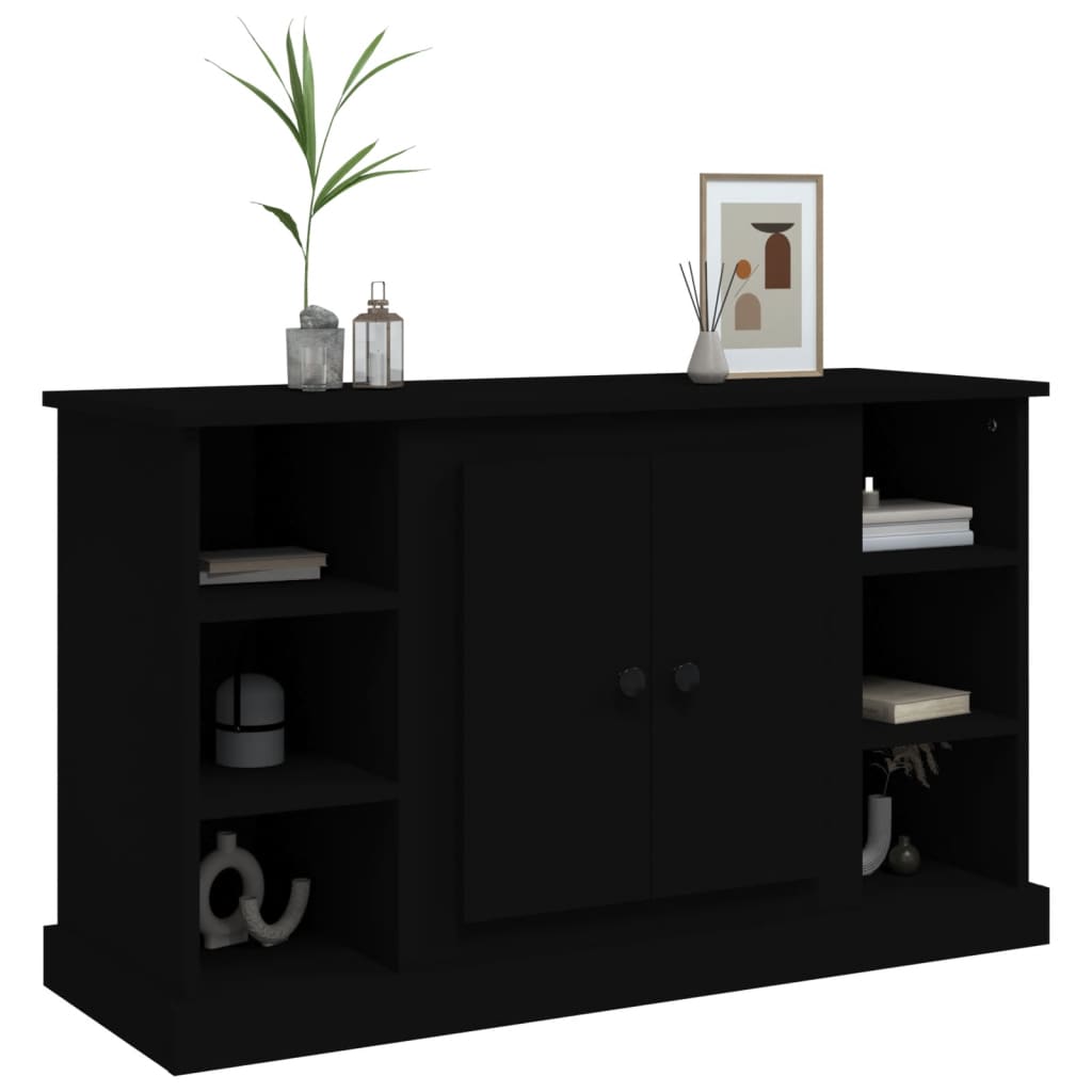 Elegant White Engineered Wood Sideboard - 100×35.5×60cm