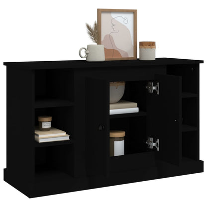 Elegant White Engineered Wood Sideboard - 100×35.5×60cm