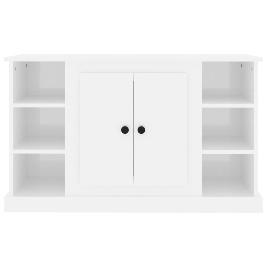Elegant White Engineered Wood Sideboard - 100×35.5×60cm