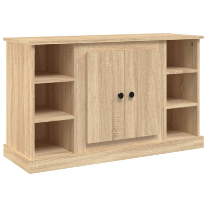Elegant White Engineered Wood Sideboard - 100×35.5×60cm
