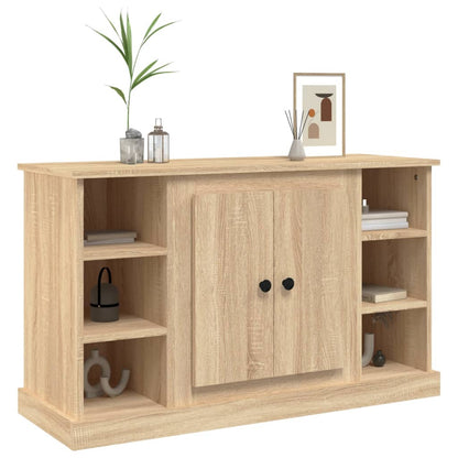 Elegant White Engineered Wood Sideboard - 100×35.5×60cm