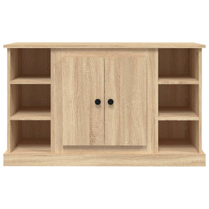 Elegant White Engineered Wood Sideboard - 100×35.5×60cm