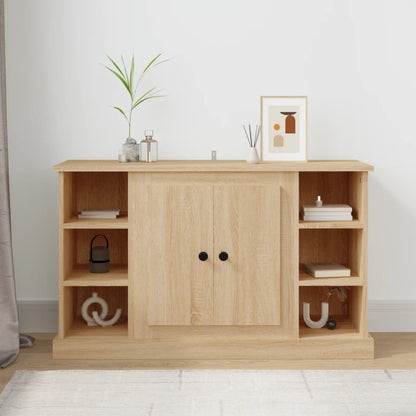 Elegant White Engineered Wood Sideboard - 100×35.5×60cm