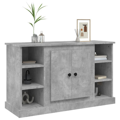 Elegant White Engineered Wood Sideboard - 100×35.5×60cm
