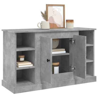 Elegant White Engineered Wood Sideboard - 100×35.5×60cm