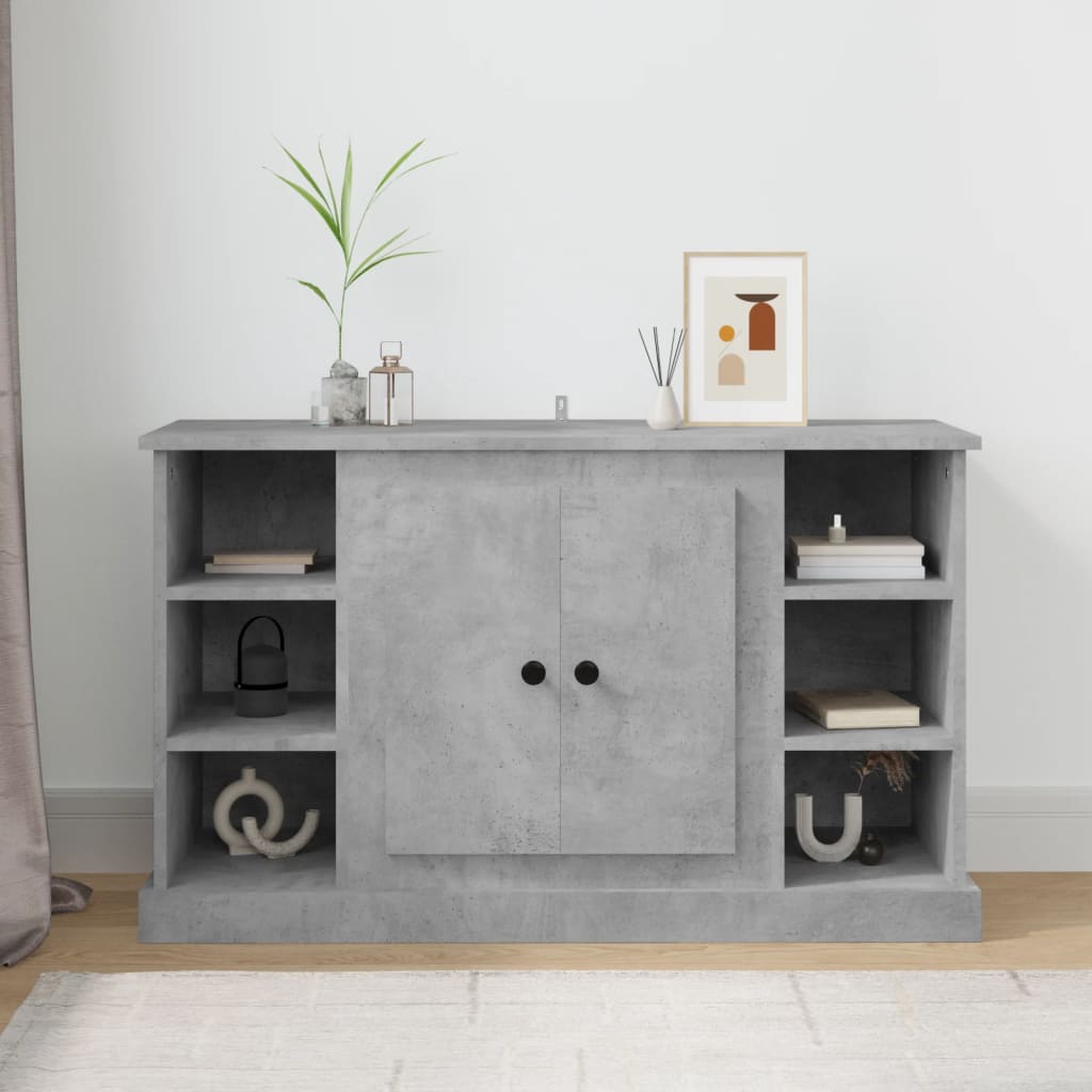 Elegant White Engineered Wood Sideboard - 100×35.5×60cm