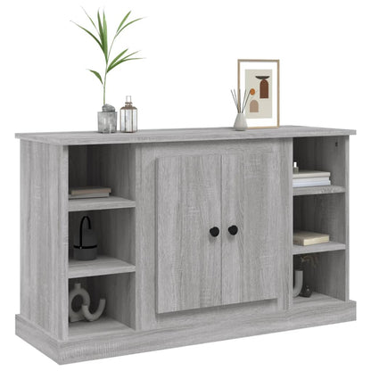 Elegant White Engineered Wood Sideboard - 100×35.5×60cm