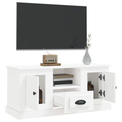 White Engineered Wood TV Cabinet for a Stylish Home