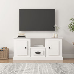 White Engineered Wood TV Cabinet for a Stylish Home