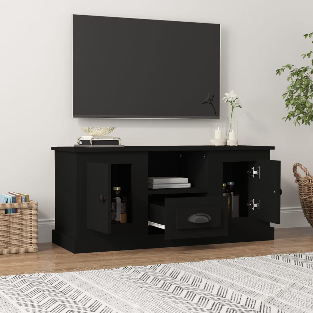 White Engineered Wood TV Cabinet for a Stylish Home