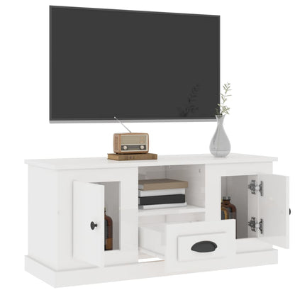 White Engineered Wood TV Cabinet for a Stylish Home