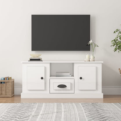 White Engineered Wood TV Cabinet for a Stylish Home