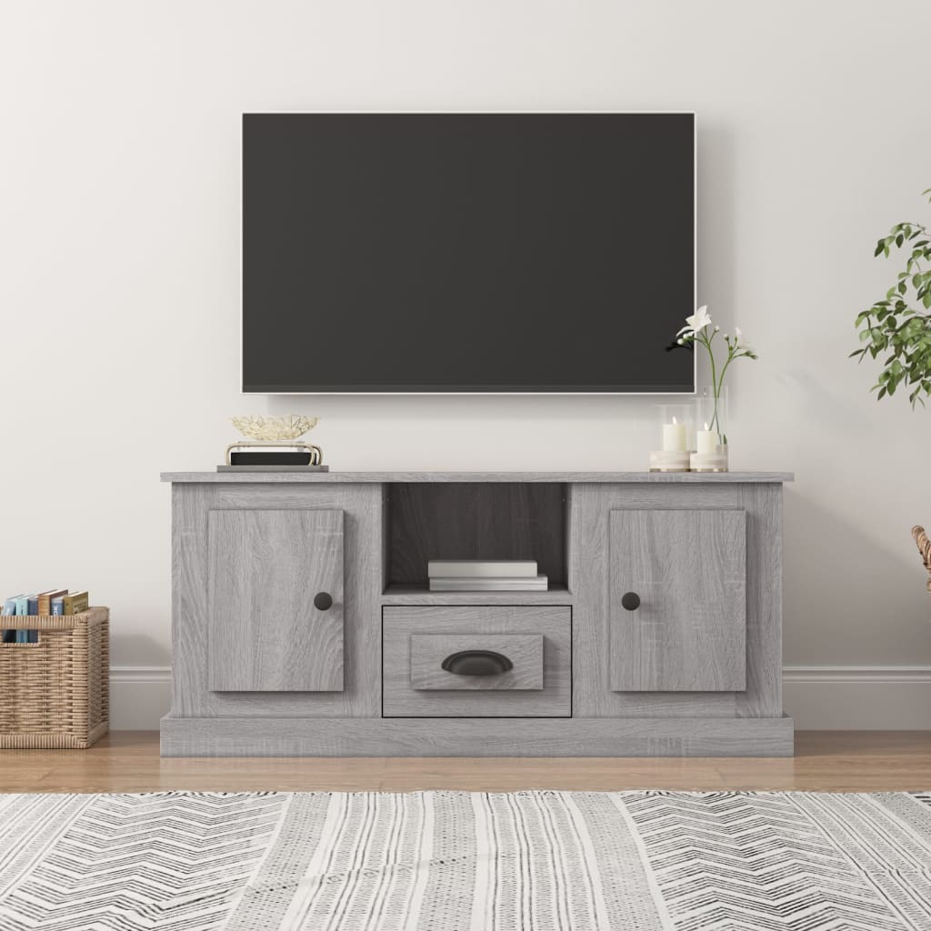 White Engineered Wood TV Cabinet for a Stylish Home