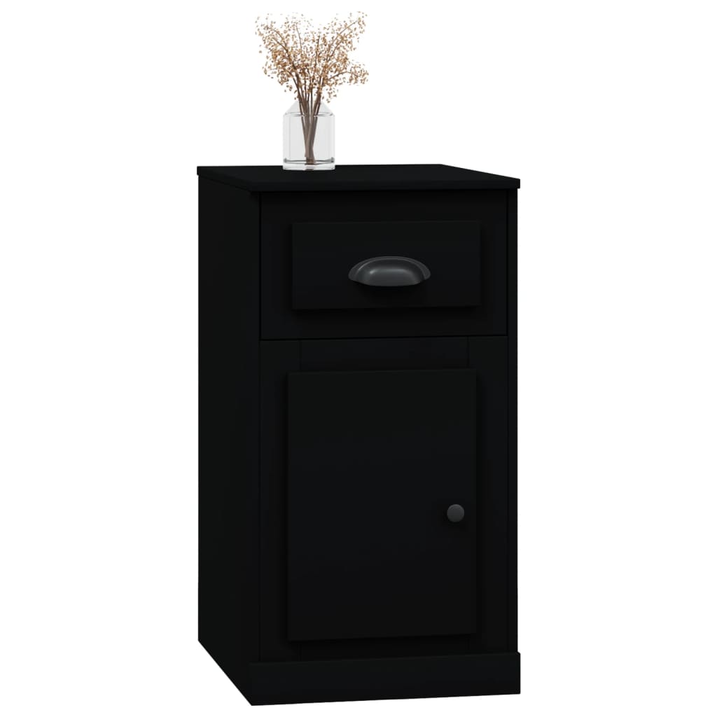 Sleek Engineered White Timber Sideboard with Storage Compartment