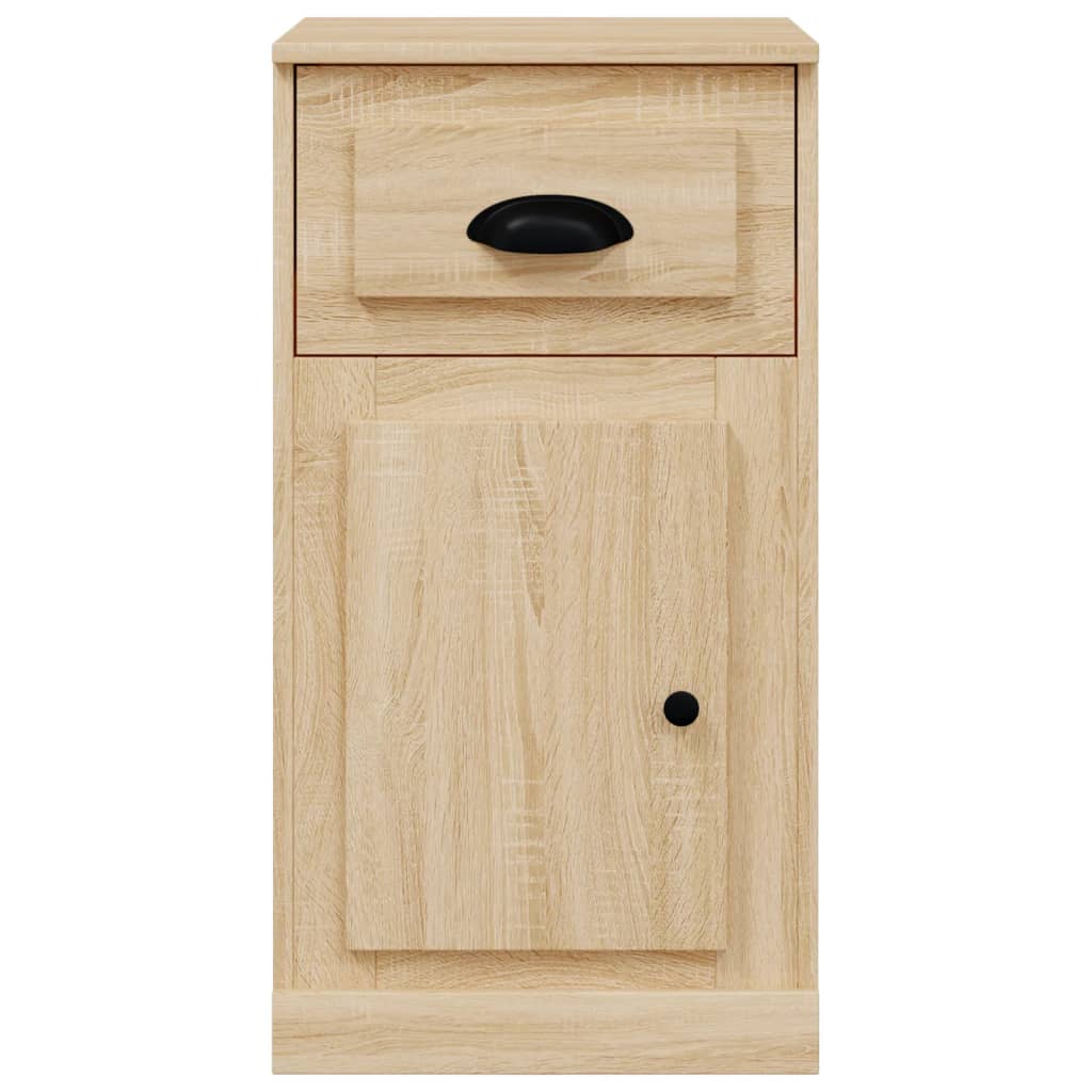 Sleek Engineered White Timber Sideboard with Storage Compartment