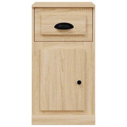 Sleek Engineered White Timber Sideboard with Storage Compartment